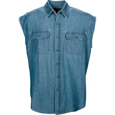 denim shirt no sleeves