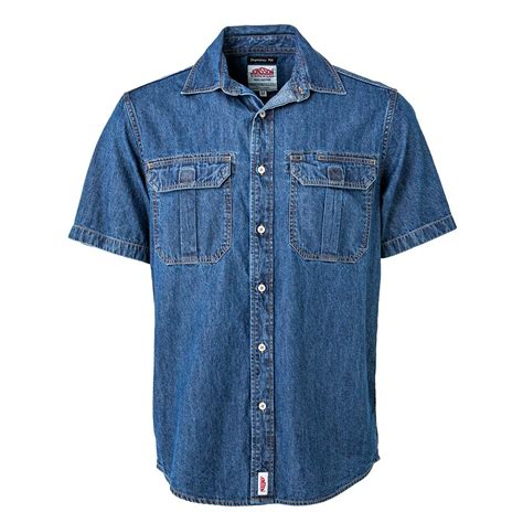 denim shirt short sleeve