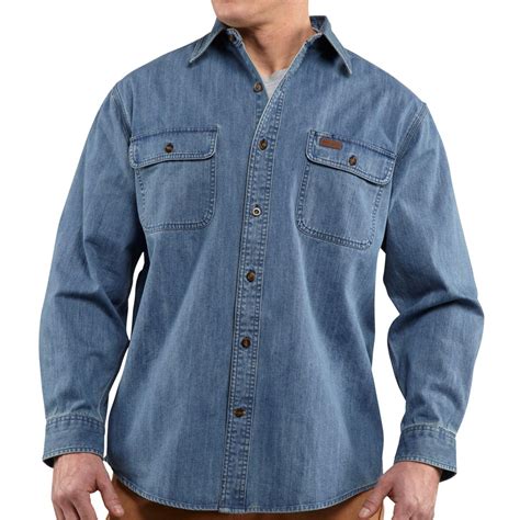 denim work shirts for men