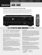 denon avr 1802 882 user guide Reader