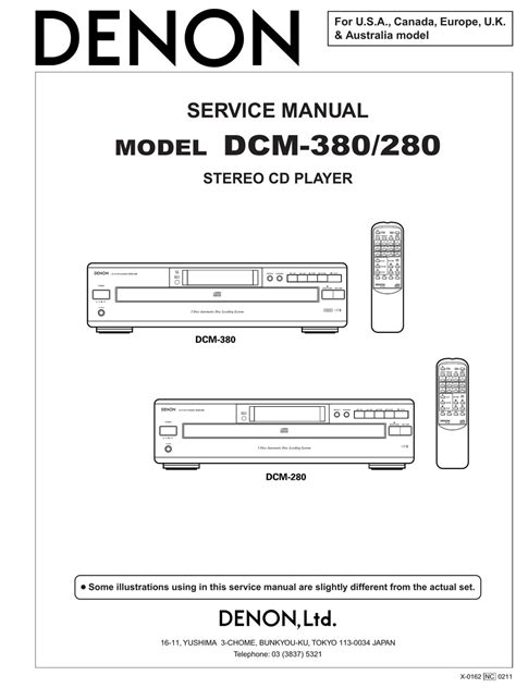 denon dcm 380 operating instruction Reader