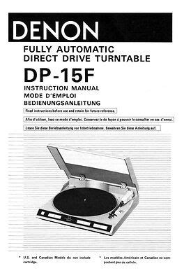 denon dp 15f user guide Doc