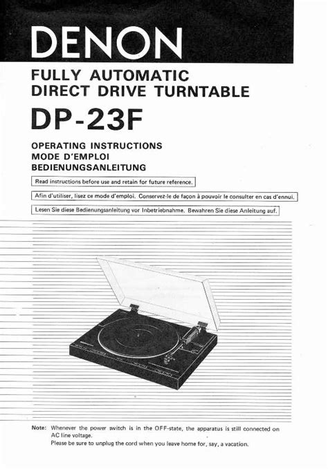 denon dp 23f manual guide pdf Epub