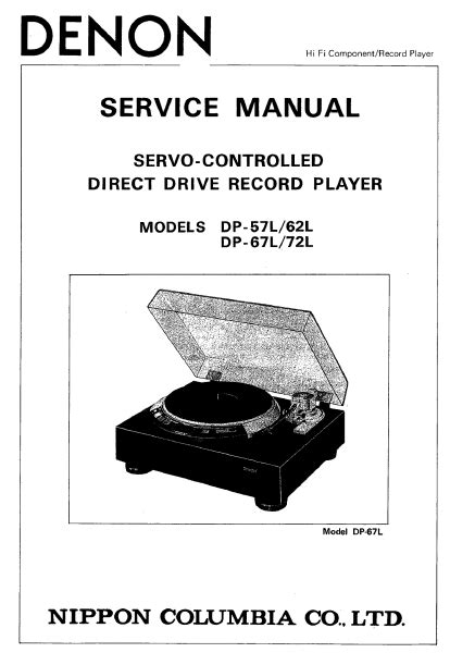 denon dp 57l 62l user guide Reader