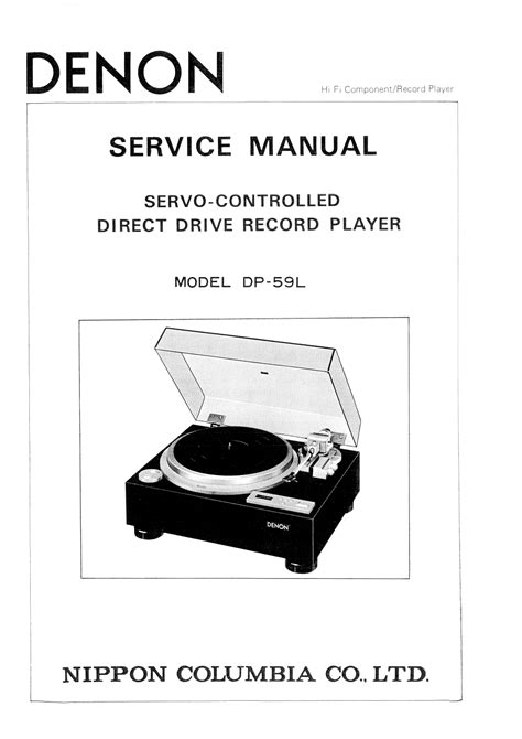 denon dp 59l user guide PDF