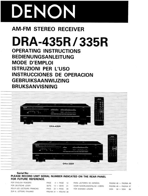 denon dra 435r user guide Reader