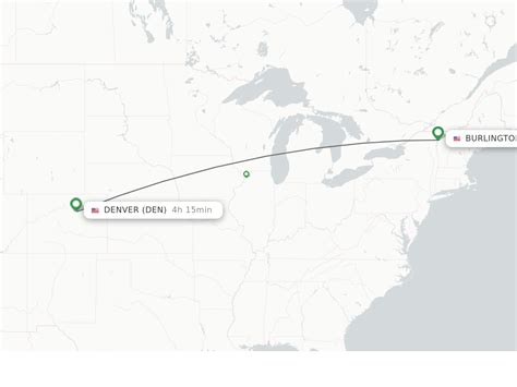 denver co to burlington vt
