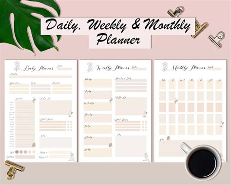 depth daily planner shopping planning Doc