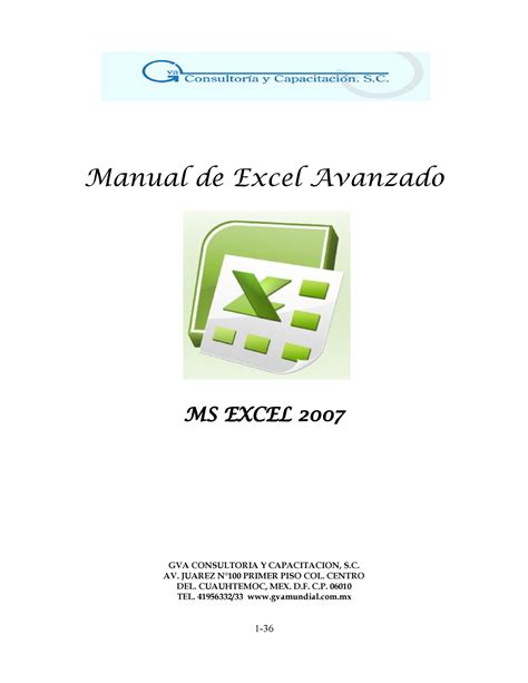 descargar manual excel avanzado 2007 Reader