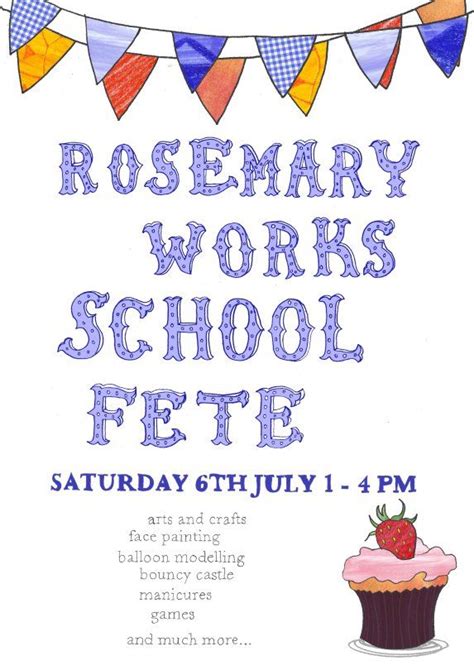 design a poster for your school fete