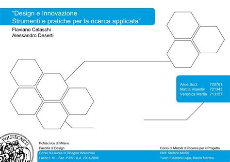 design e innovazione strumenti e pratiche per la ricerca applicata PDF