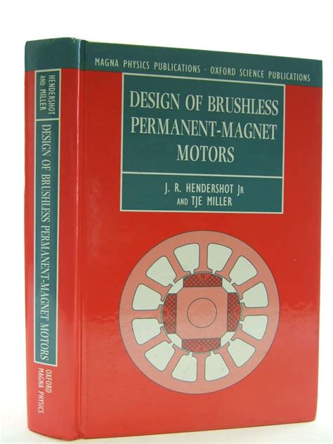 design of brushless permanent magnet motors monographs in electrical and electronic engineering Reader