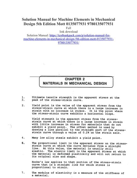 design of machinery solution manual 5th pdf Epub