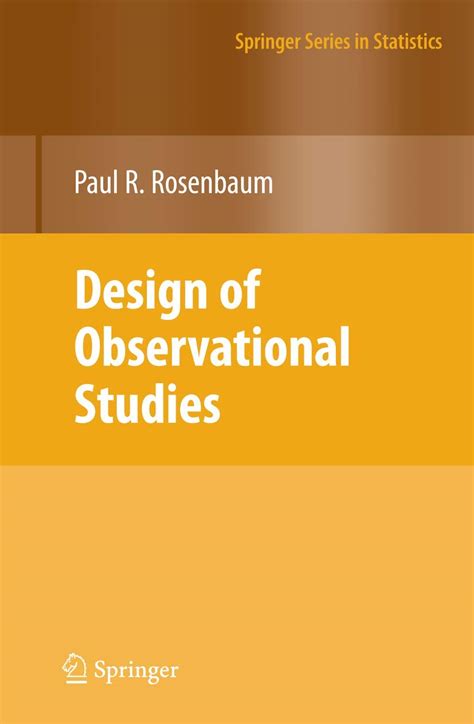 design of observational studies springer series in statistics Epub