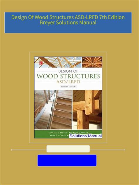 design of wood structures breyer solutions manual pdf Doc