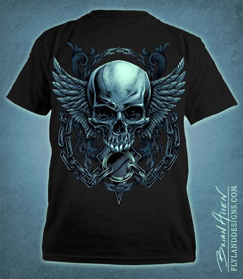 design skull t shirt