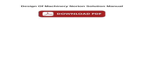 design-of-machinery-norton-4th-solution-manual Ebook Epub