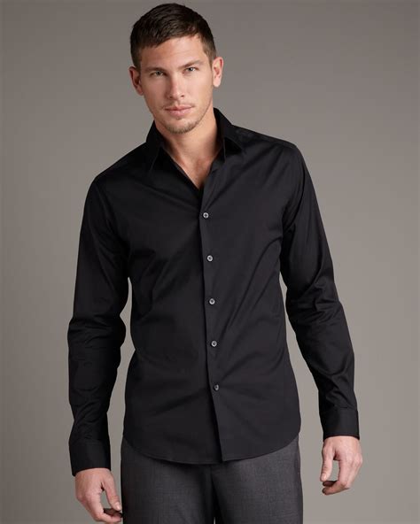 designer black shirt mens