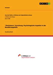 desistance forschung psychologische aspekte bew hrungshilfe PDF