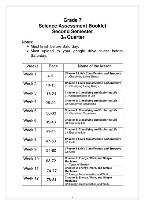 destinations in science assesment booklet grade Reader