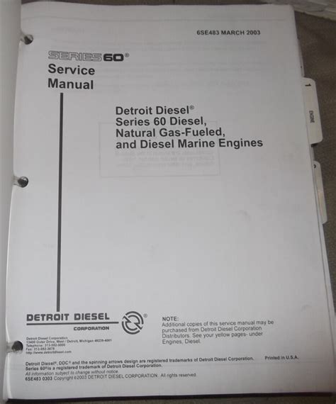 detroit diesel series 60 service manual 6se483 Ebook Reader