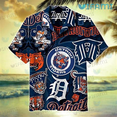 detroit tigers hawaiian shirt