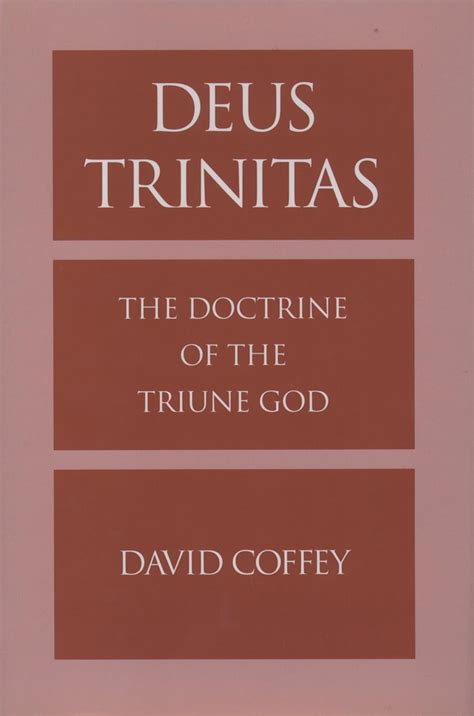 deus trinitas the doctrine of the triune god Reader