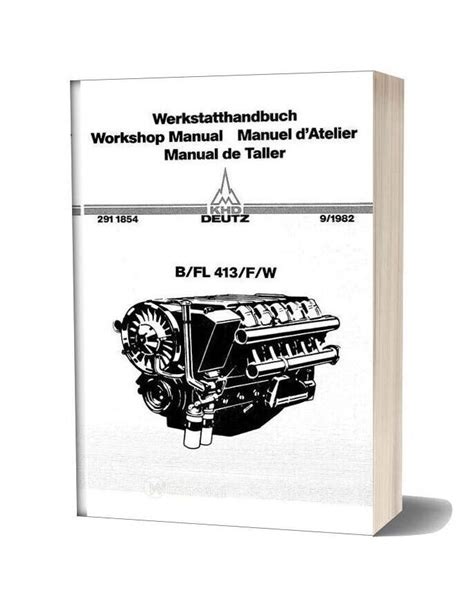 deutz engine b fl413 fw workshop manual Kindle Editon