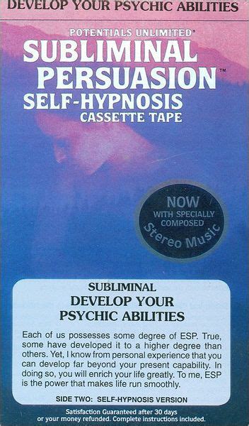 develop your psychic abilities self hypnosis subliminal persuasion Epub