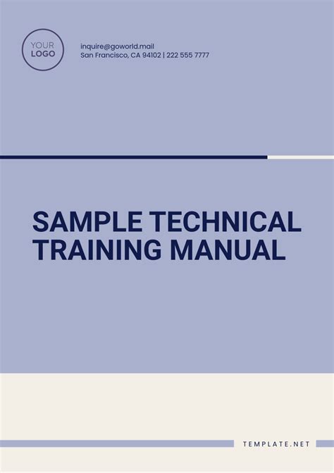 developing a training manual template Reader
