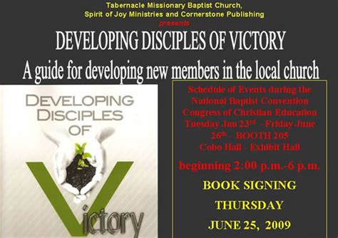 developing disciples of victory a guide to developing new members in the local church Doc