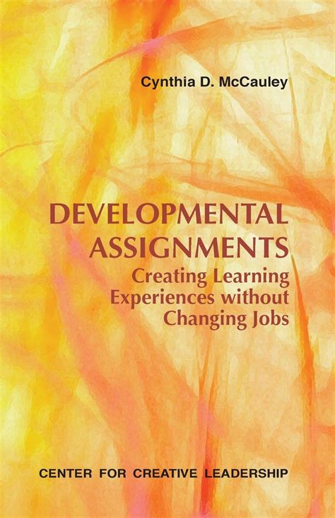 developmental assignments creating learning experiences PDF