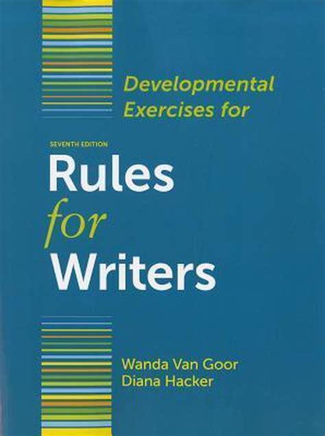 developmental exercises for rules for writers Reader