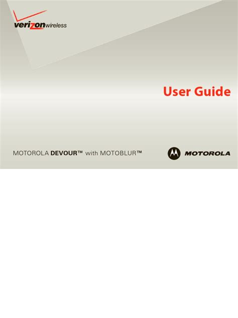 devour user manual verizon PDF