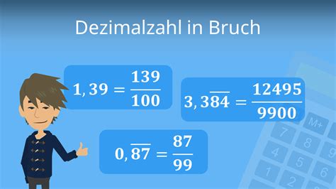 dezimalzahl in brüche