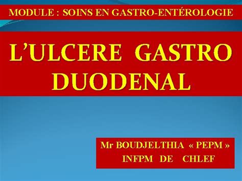 diagnostic infirmier de lulcere gastro duodenal Epub