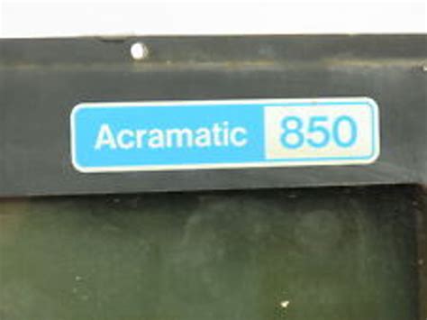 diagnostics manual acramatic 850 Reader