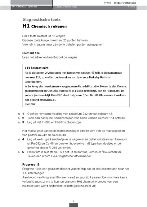diagnostische toets nova PDF