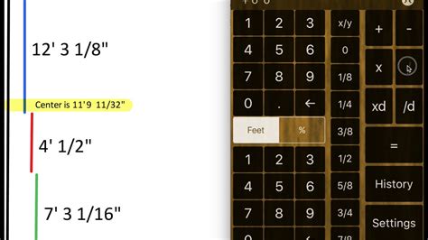 diagonal calculator feet and inches