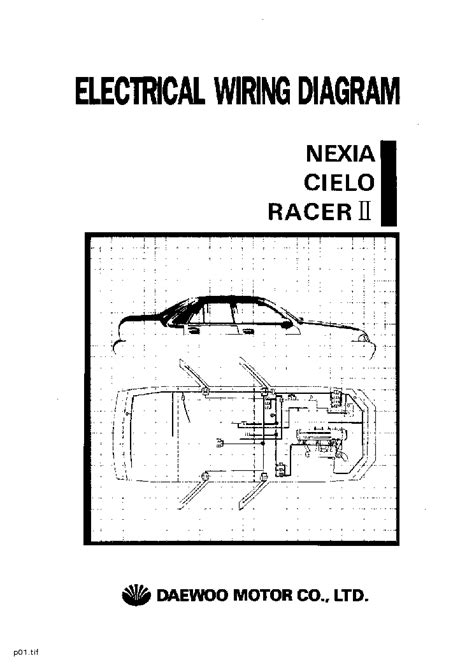 diagram daewoo racer electrical PDF