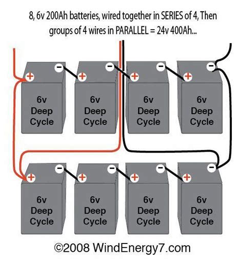 diagram to hook 6 12v batteries up in a series Reader