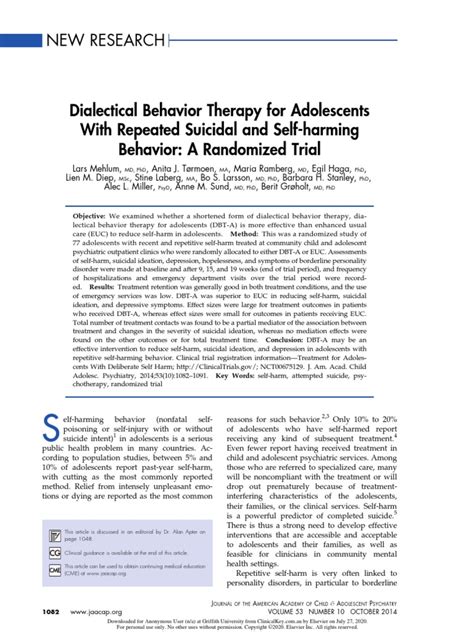 dialectical behavior therapy with suicidal adolescents Doc