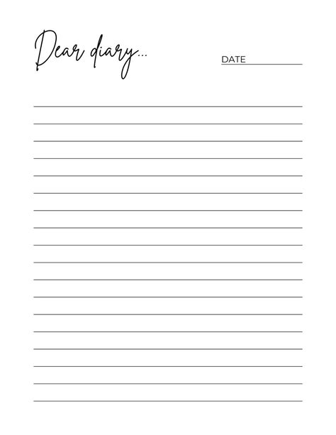 diary pages