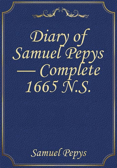 diary samuel pepys complete 1665 Epub