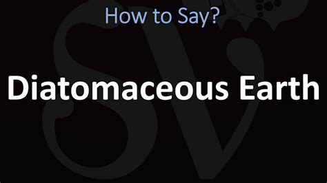 diatomaceous pronounce