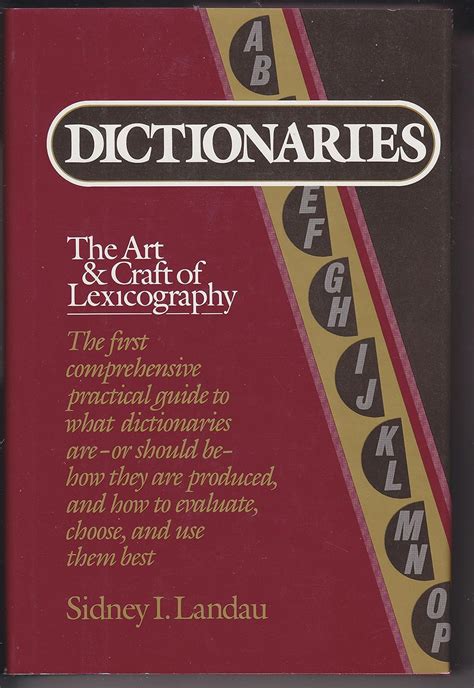 dictionaries the art and craft of lexicography PDF