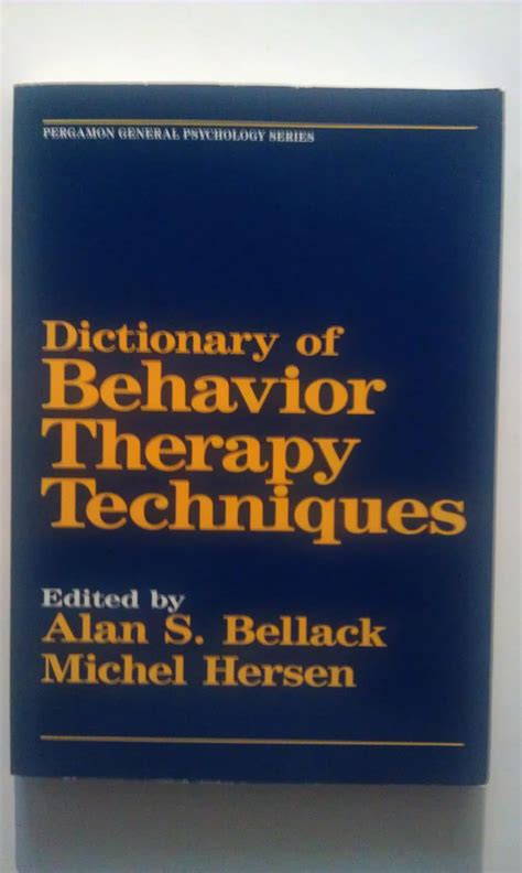 dictionary of behaviour therapy techniques general psychology Kindle Editon