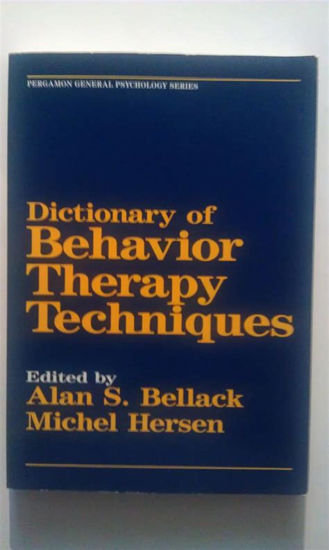 dictionary of behaviour therapy techniques general psychology Kindle Editon