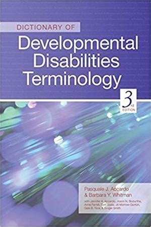 dictionary of developmental disabilities terminology third edition PDF