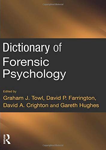 dictionary of forensic psychology Kindle Editon